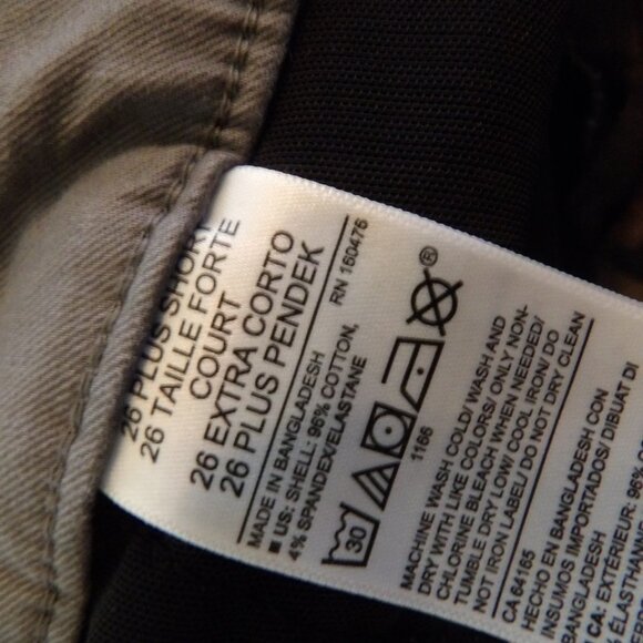 Old Navy Gray Boot Cut Secret Slim Pockets Pants Sz 26 Plus Short - Picture 7 of 7